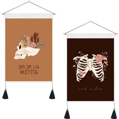 For Home Decor Wall Tapestry Miniature Models Pendant Small Ornaments 1PC Gardening Hanging Pictures Fabric Decorative Painting