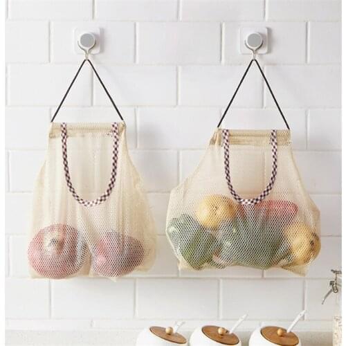 1Pc Kitchen Vegetable Storage Net Bag Creative Fruit Onion Garlic Storage Bag Kitchen Accessories Vegetable Fruit Tools Gadgets