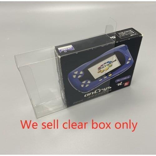 100 PCS a lot Transparent Display box collection case storage box protection box for WSC/WSCC BANDAI Wonder Swan Color games
