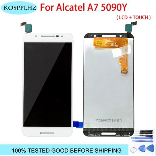 5.5 inch 100% TESTED For Alcatel A7 5090Y OT5090 5090 LCD Display With Touch Screen assembly Replacement +Tools+Adhesive