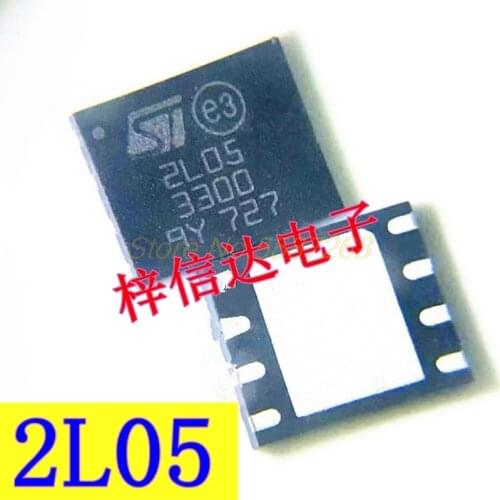 5pcs)For Cadillac GL8 BOSE power amplifier chip ST2L05R3300PS ST2L05-3300 2L05 3300 ST2L05R3300PS 2L05 QFN chip Chips ICs