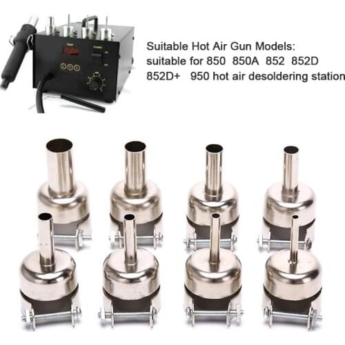850 Universal Nozzle Soldering station Hot Air Stations Gun Welding Nozzles