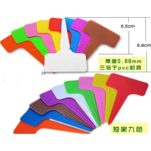 9pcs / set Gardening supplies label cards, plastic labels, waterproof labels cards DIY home garden free shipping