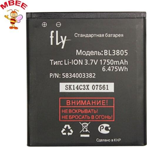 Fly IQ4404 IQ4402 3.7V 1750mAh Original Replacement Phone Li-ion Battery BL3805 Accumulator