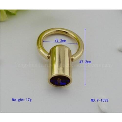 Free shipping (30 pieces/lot) golden high-end handbags metal accessories Fixed with the bag with hook