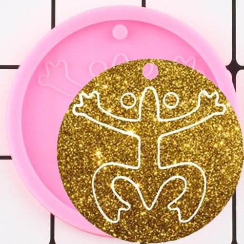 Shiny Tortoise Silicone Mold Epoxy Resin Craft Keychain Molds Pendant Polymer Clay Mould DIY Handmade Charms Moulds