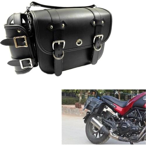 For Benelli Leoncino500 Motorcycle Side Bags with Bracket Storage Luggage Bag Made of Microfiber Suitable Leoncino 250/500