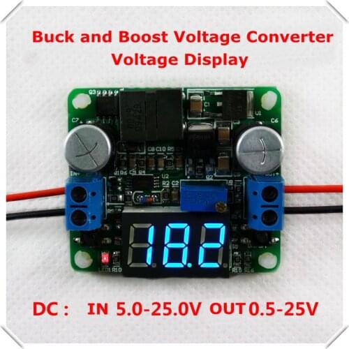 5-25V Voltage display DC-DC Adjustable Step up/down Power Supply Module boost and buck converter LM2596&LM2577 [ 4pcs/lot]