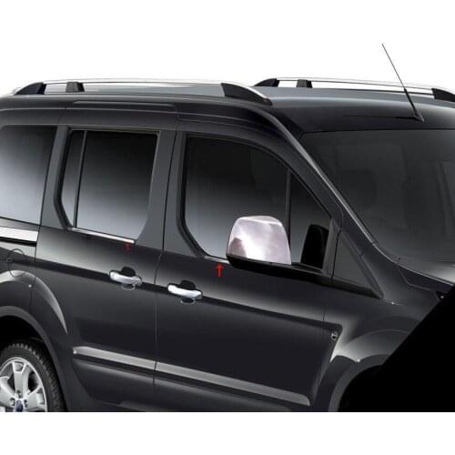 Ford Connect Chrome Window Frame Trim 4 Prç. P. Steel 2014 and Post