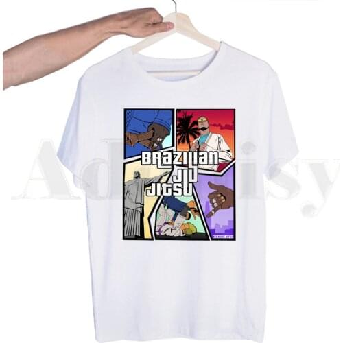 Brazilian Jiu Jitsu Bjj Jiu-Jitsu Tshirts Men Fashion Summer T-shirts Tshirt Top Tees Streetwear Harajuku Funny