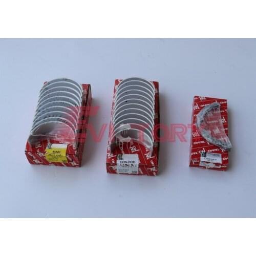 For Isuzu 4HE1-TC 4HE1 overhaul gasket kit + main conrod con rod bearing set