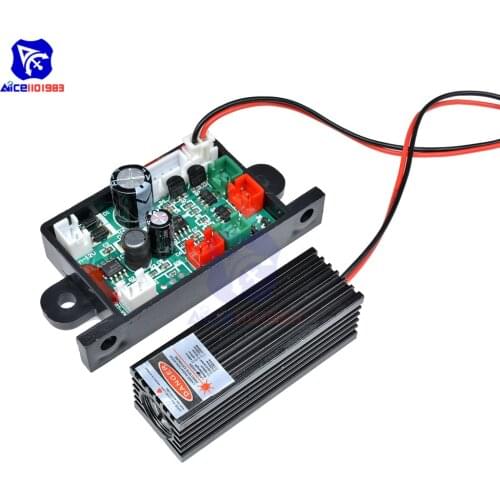 Diymore 150mW 650nm 655nm 660nm Red Laser Module Diode DC 12V TTL