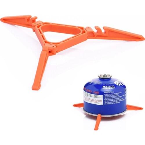 Gas Tank Bracket Gas Burner Stove Bottle Tripod Shelf Folding Fixed Canister Portable Outdoor Camping Picnic Stove Tools