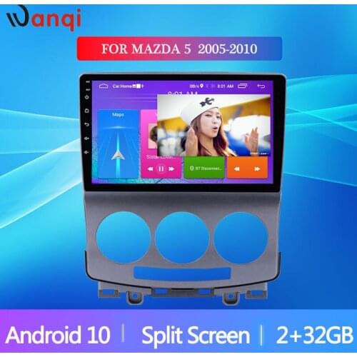 2 din Video For MAZDA 5 2005 2006 2007 2008 2009 2010 Car Radio Audio Multimedia Player Navigation GPS Android10 RAM 2G+ROM 32G