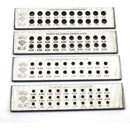 Half-Round Shape Tungsten Carbide Wire Drawplate for Jewelry Making Draw plate Jewelry Tool