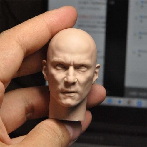 1/6 Scale Daniel Wu Unpainted Head Models for 12'' Planted Hair Body Figures DIY