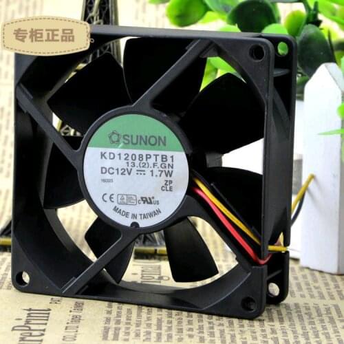 Original FOR Sunon 8CM 8cm Double Ball Fan 8025 12V 1.7W KD1208PTB1