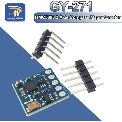 HMC5883 L883 GY-271 3V-5V Triple Tri-axis 3 Axis Compass Magnetometer Sensor Module Board HMC5883L For Arduino Imported chips