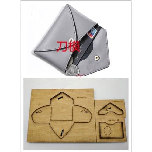Leather craft template envelope card holder wallet case die cutting knife mould leather hole punches tool set deri el aletleri
