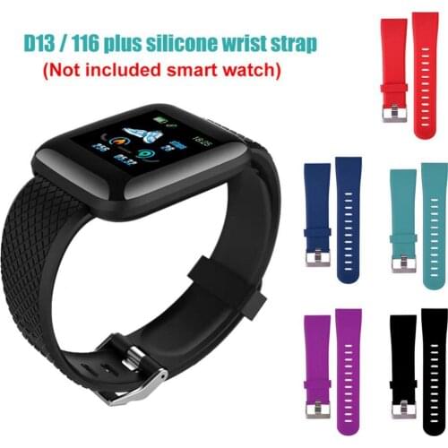 Replacement Silicone Soft Watchband Wrist Strap for 16 Plus/D13 Smart Watch Wearable Devices Smart Accessories