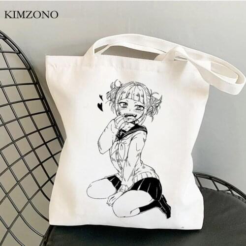Ahegao shopping bag bolso shopper reusable bolsas de tela bag ecobag reciclaje grab