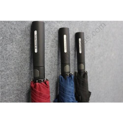 114cm auto open antique anti-thunder fiberglass business windproof umbrella carrying belts self protection commercial parasol