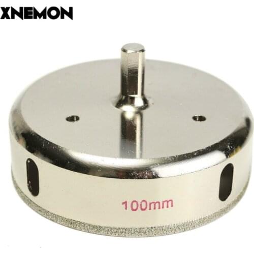 100mm Electroplated Diamond Drill Bit Hole Saw Coated Masonry Drilling Cutter Glass Tile Ceramic Marble Granite Agate