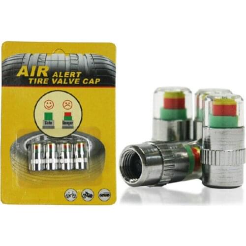 2.0 Bar/ 2.2Bar/ 2.4Bar 36PSI Car Auto Tire Pressure Monitor Valve Stem Caps Sensor Indicator Eye Alert Diagnostic Tools Kit 4pc