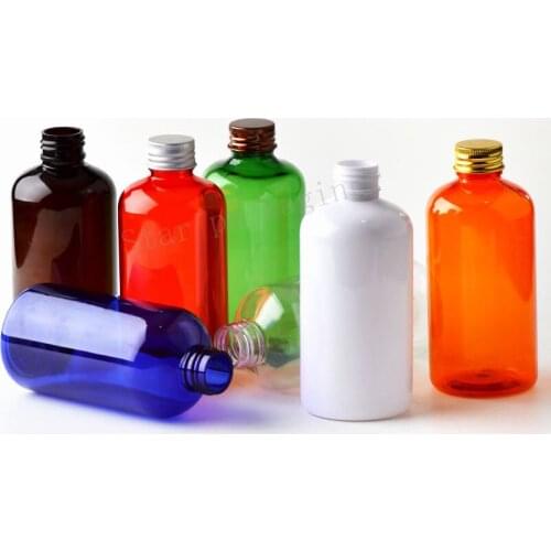 220ml aluminium Screw Cap Plastic Empty Bottle of Perfume Refil Cosmetic Bottle for Liquid Detergent Travel Scent Container Tool
