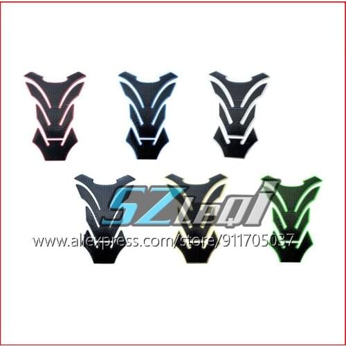 3D Carbon Tank Pad Motorcycle Oil Cap Gas Fuel Protector Decal Cover Fishbone Tankpad Sticker For Universal motorbike Decals New
