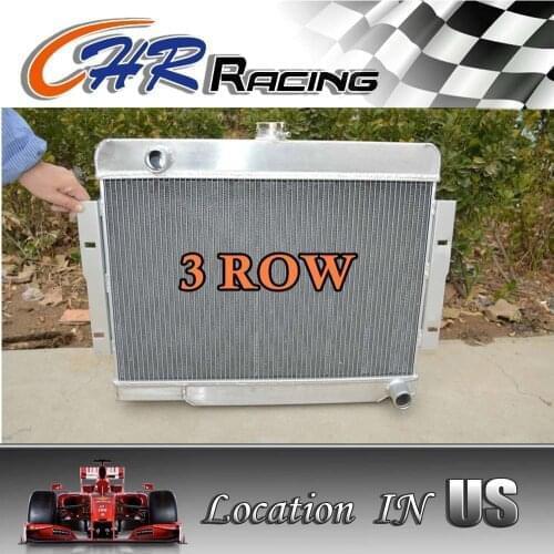 FOR 1972-1986 Jeep CJ CJ5 CJ7 Aluminum Radiator w/ Chevy V8 Conversion Engine