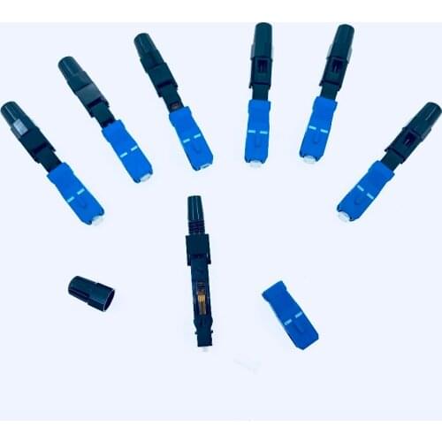 Free Shipping 200PCS Wholesale FTTH SC/UPC-C Optical Fiber Fast Connector Embedded Type Telecomm Grade cold junction