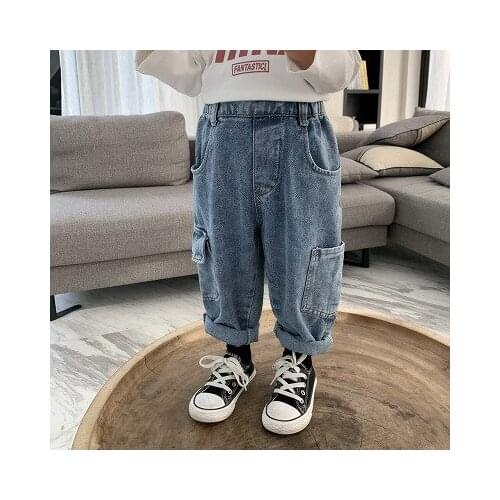 Boys' Trousers 2020 Autumn Winter Korean Style Baby Boys Fashion New Denim Pants Boys Jeans Baby Clothes Kids Cowboy Trousers