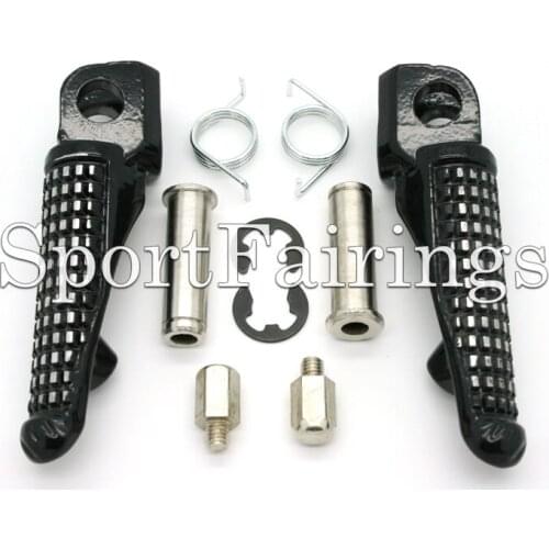 CNC Aluminum Front Footrest Foot Pegs For Kawasaki ZX6R 03-13 ZX10R 04-13 ZX9R 98-03 Z1000 Z750 Z750S ER6N ER6F 650R 09-13 ZX636