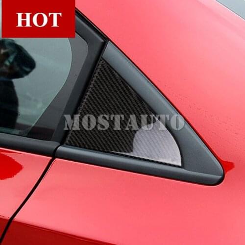 For Chevrolet Cruze Carbon Fiber Rear Window Triangle Panel Trim Cover 2009-2015 2pcs Car Accessories Interior Car Decor