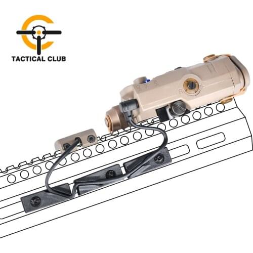 WADSN M-LOK keymod WireGuide System Cable Management For PEQ DBAL-A2 M600 M300 Flashlight nylon Cable Clip weapons accessories