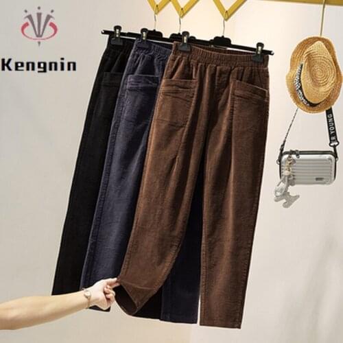 Женские вельветовые брюки Kengnin China At AliExpress