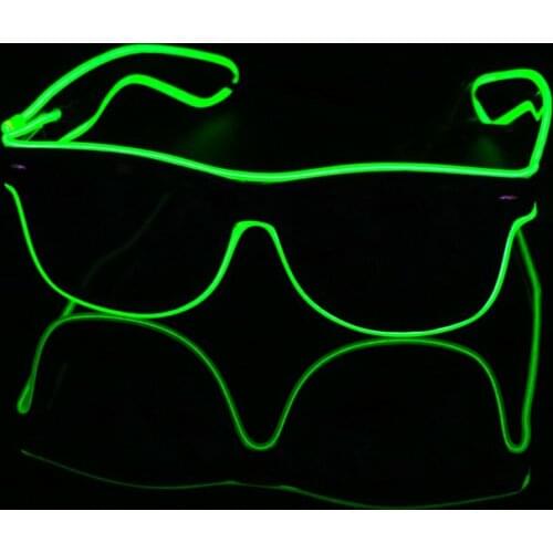 Flashing Glasses EL Wire LED Glasses Glowing Party Supplies Lighting Novelty Gift Bright Light Festival Party Glow Sunglasses