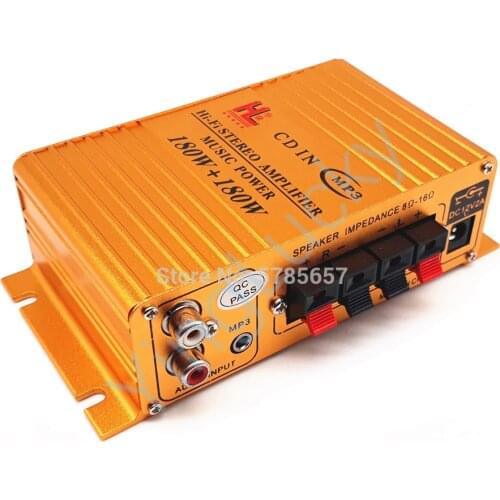 Arcacde Mini Power Amplifier 180W + 180W MP3 Hi-Fi Stereo Power Amplifier Music Power with Cable, for arcade JAMMA MAME cabinet