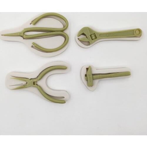 Minsunbak Metal Tool Cake Mold Scissors Pliers Wrenches Hammers Shape Silicone Mold Chocolate Baking Tool