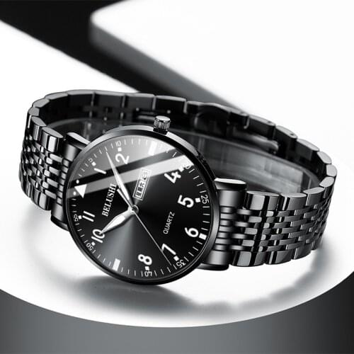 2021 Summer New Mens Watch Business Leisure Quartz Watch Waterproof Luminous Sunday Steel Band Trend Watch Men Luxury Watch