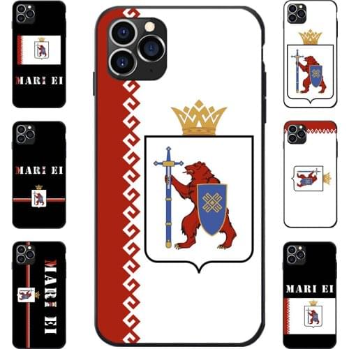For Samsung Galaxy A20 50 70 M20 30 S7 S8 S9 S10 LITE Edge PLUS NOTE Mari El Republic Flag Coat Of Arms Map Soft TPU Phone Cases