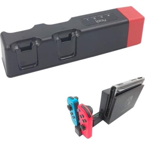 Portable Mini USB Hub Wireless Charger Four Charging Base Station Holder for NS Switch JoyCon Game Handle Accessories