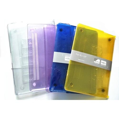 Crystal Rubberized Matte Hard Case Cover for Macbook Pro 13.3 15.4 Pro 12 13 15 inch Air 11 13 A1932 Laptop Shell