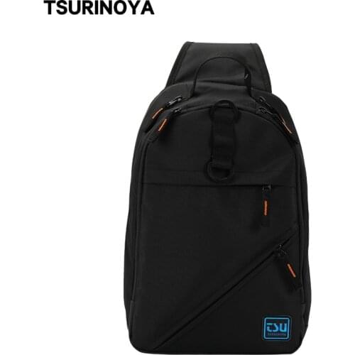 TSURINOYA Men Women Single Shoulder Fishing Bags E3 35*24*11cm Waterproof Multifunctional Tackle Accessories Bag Large Capacity