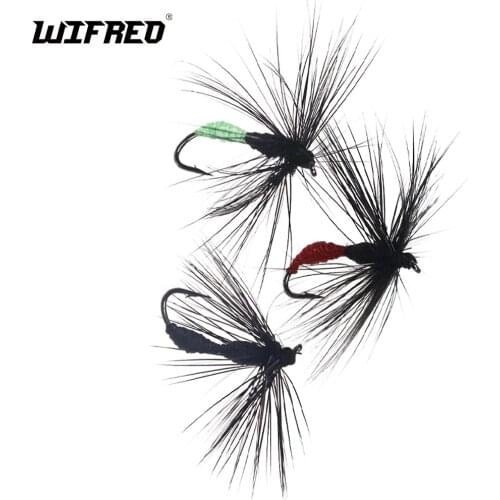 10PCS Hard Body Red with Black Ant Fly Wet Fly Fishing Flies # 10 Wifreo