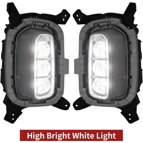 Turn Yellow Signal Relay 12V Car DRL Lamp LED Daytime Running Light For kia seltos kx3 2020 2021 Fog light Car accessories