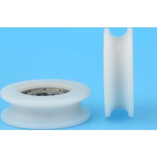1/2/5/10PCS U Nylon plastic Embedded 626 Groove Ball Bearings 6*30*10mmmm Guide Pulley