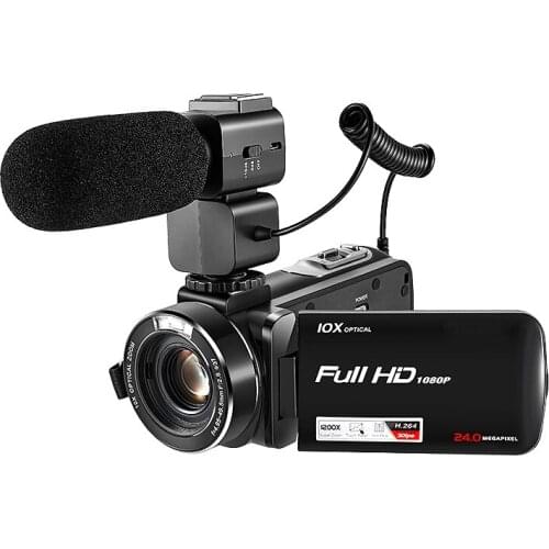 10X Optical Zoom 120X Digital Zoom Wireless Video Camera HDV-Z80 5.1MP CMOS H.264 Full HD 1080p Digital Video Camcorder