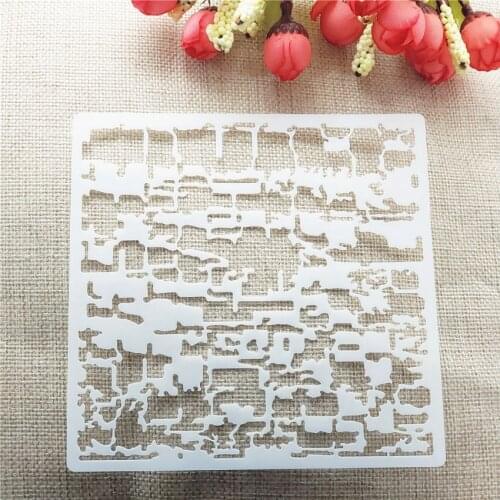 13*14CM Wall Shield DIY Cake Scrapbook Stencils Hollow Embellishments Printing Lace Ruler Valentines Day